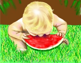 Cec の スイカ の絵