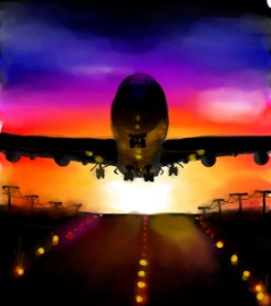 🌌Mom💕E🌌 の 飛行機 の絵