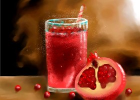 Drawing of Pomegranate by I.N-OG Profile🖤🫶✨