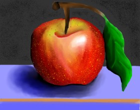 Рисунок на тему «Яблоко» — автор: Freny