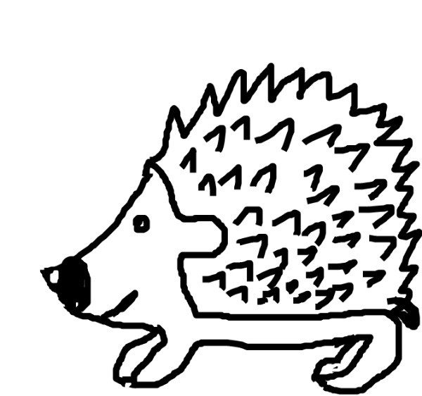 Igel-Zeichnung von Lomba