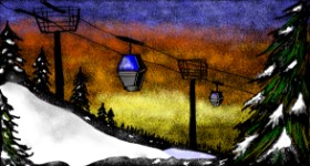 Eclat de Lune の ケーブルカー の絵