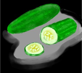 Not.Old.Train の きゅうり の絵