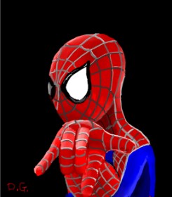 GreyhoundMama の スパイダーマン の絵