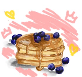 Drawing of Pancakes by LoonyLG✨️