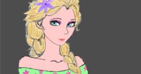 InessA の エルサ（ディズニー） の絵