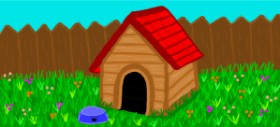 winner の 犬小屋 の絵