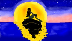 Drawing of Mermaid by Magic Mushroom