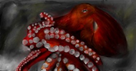 Рисунок на тему «Осьминог» — автор: Mia
