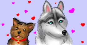 Drawing of Dog by shelby