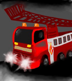 Drawing of Firetruck by Unknown