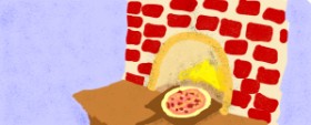 Drawing of Pizza by Pikachuuu