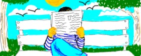 oliver の 新聞 の絵