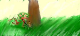 Drawing of Bicycle by Lilee