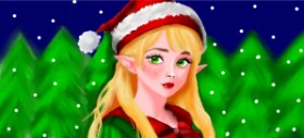 Annie の クリスマスエルフ の絵