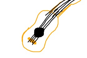 Drawing of Guitar by KimSeokjin_oppa
