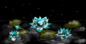 Eclat de Lune の スイレン の絵