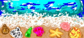 valerie の 貝殻 の絵