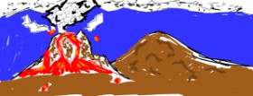 BUDDERlegacy の 火山 の絵