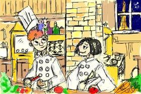 Drawing of Chef by 007