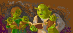 Рисунок на тему «Шрек» — автор: Женя