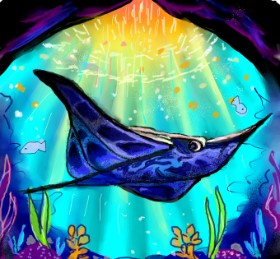 Рисунок на тему «Скат» — автор: Star