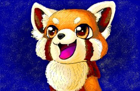 Vulpix の レッサーパンダ の絵