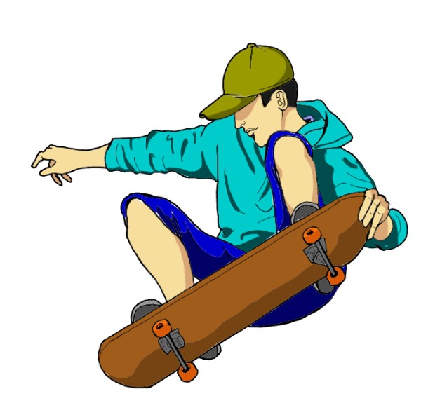 Unknown の スケートボード の絵