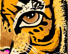 ℤ𝕠𝕖𝕏 の トラ の絵