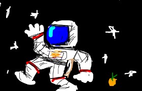 Рисунок на тему «Космонавт» — автор: Orange
