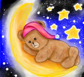 Peek の テディベア の絵