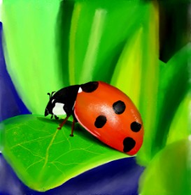 Lou の てんとう虫 の絵
