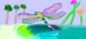 Рисунок на тему «Стрекоза» — автор: Magic Mushroom