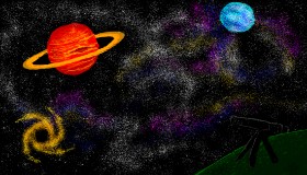 Fernrohr-Zeichnung von bloop