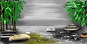 Eclat de Lune の 竹 の絵