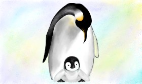 tRay の ペンギン の絵