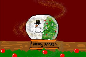Drawing of Snow globe by christine