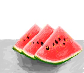 Hienie の スイカ の絵