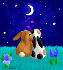 Рисунок на тему «Кролик» — автор: GreyhoundMama