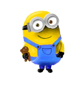Drawing of Minion by Mis pastelitos