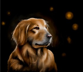Рисунок на тему «Собака» — автор: Яandi