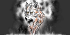 Рисунок на тему «Волк» — автор: Eclat de Lune