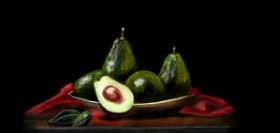 Drawing of Avocado by Çhåching