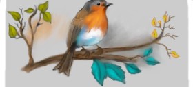 DebbyLee の スズメ の絵