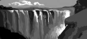 Рисунок на тему «Водопад» — автор: megalomaniac