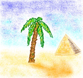 dogod の ヤシの木 の絵