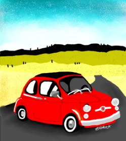 Drawing of Car by ZORLA