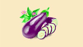 Рисунок на тему «Баклажан» — автор: Pinky