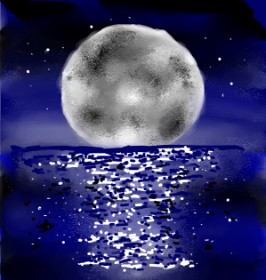 Eclat de Lune の 月 の絵