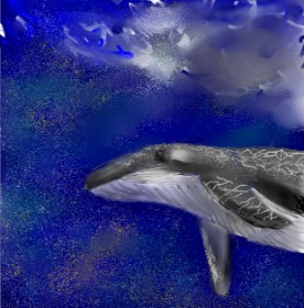 Yasmine の クジラ の絵